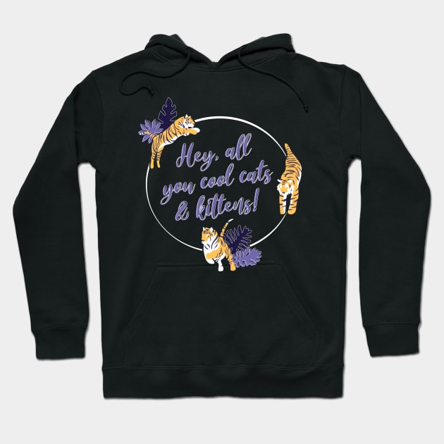 Cool Cats and Kittens Hoodie by bellamuert3